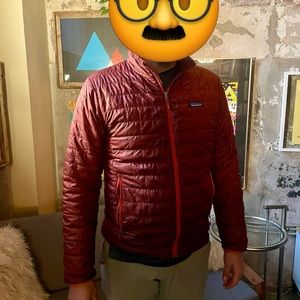 Patagonia Men’s Nano Puff Jacket - Cinder - Medium - Pre-Owned